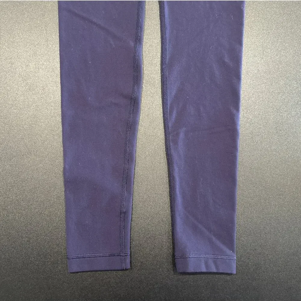 Lululemon Wunder Under Leggings, Blue, Women's Size 4